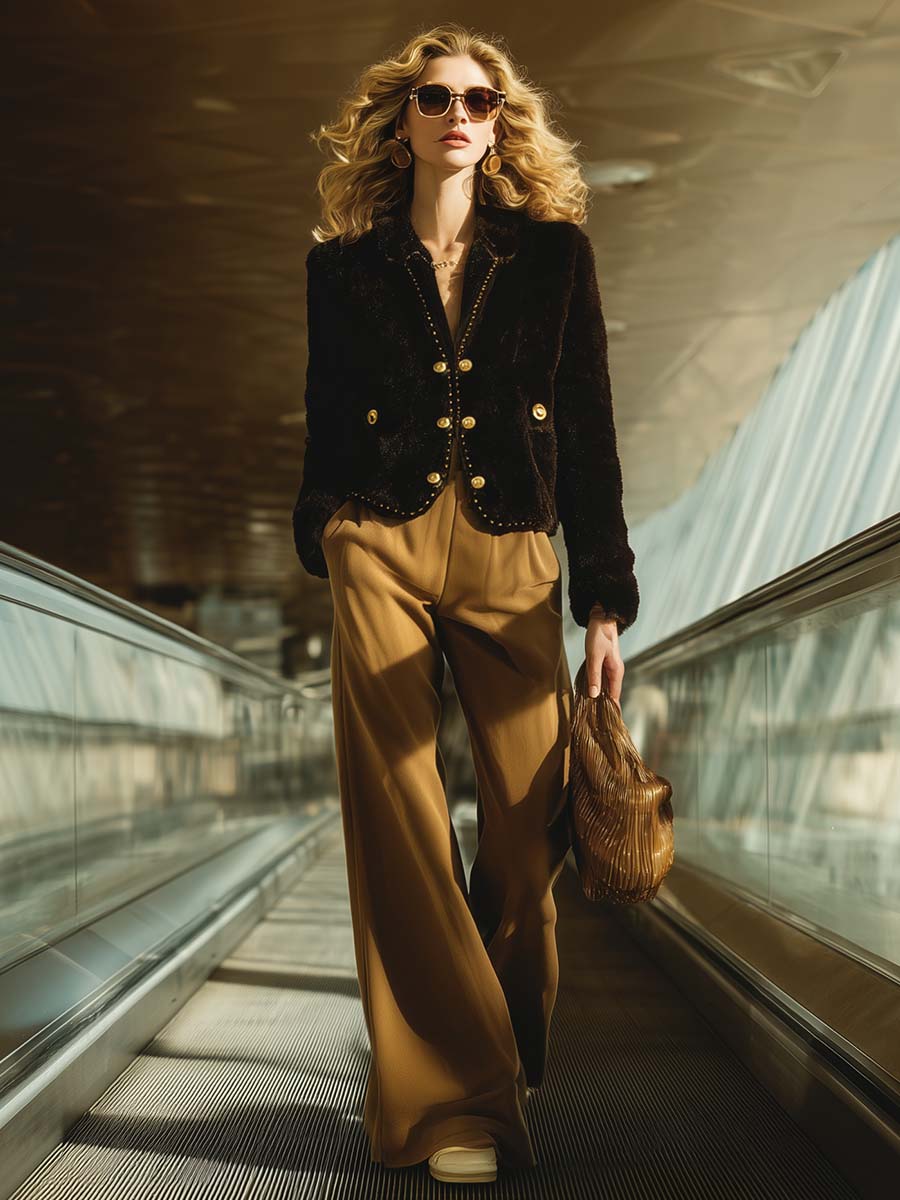 Oakly Fashion™ | Black Short Fur Jacket