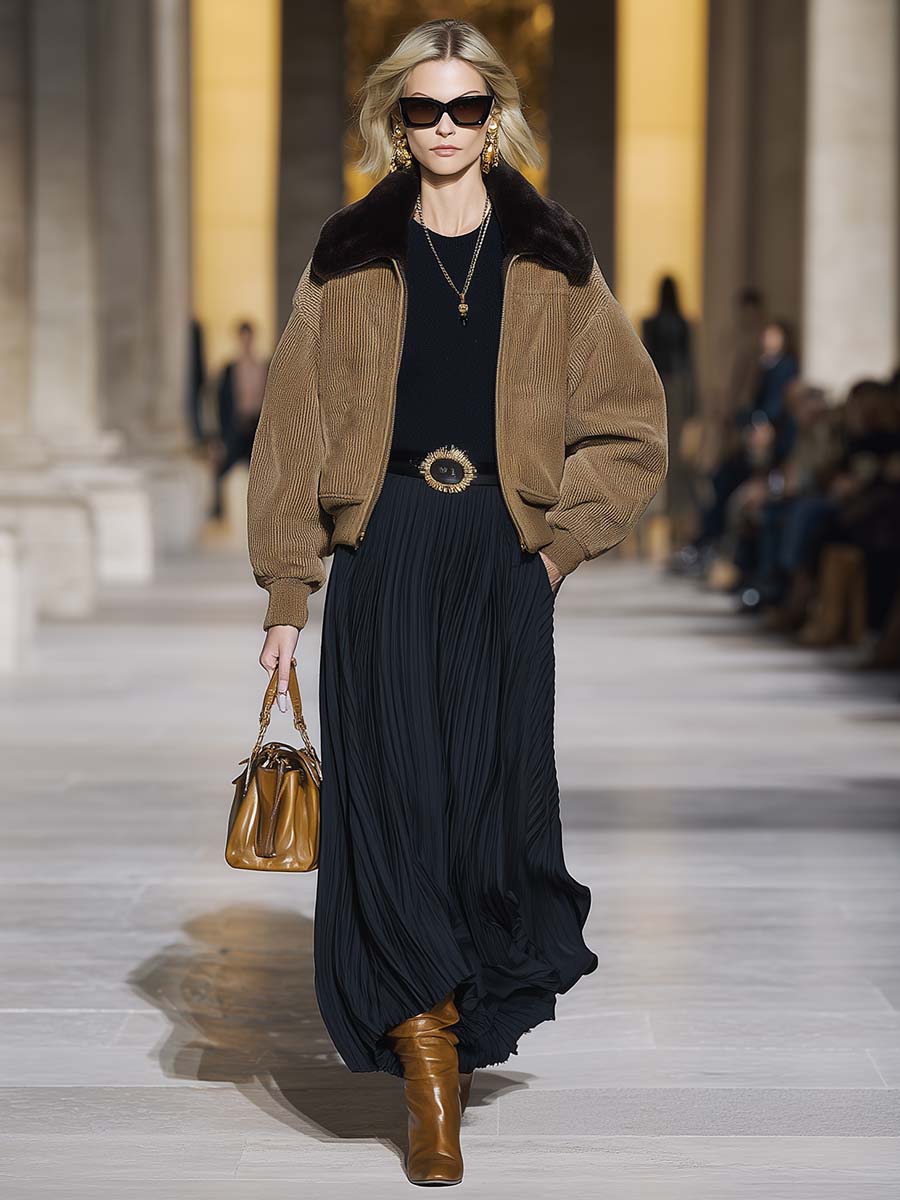 Oakly Fashion™ | Brown Corduroy Jacket