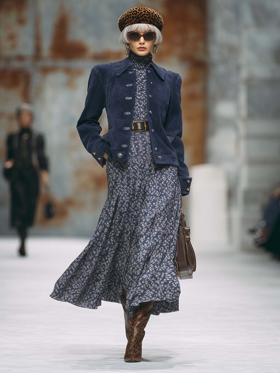 Oakly Fashion™ | Dark Blue Corduroy Jacket