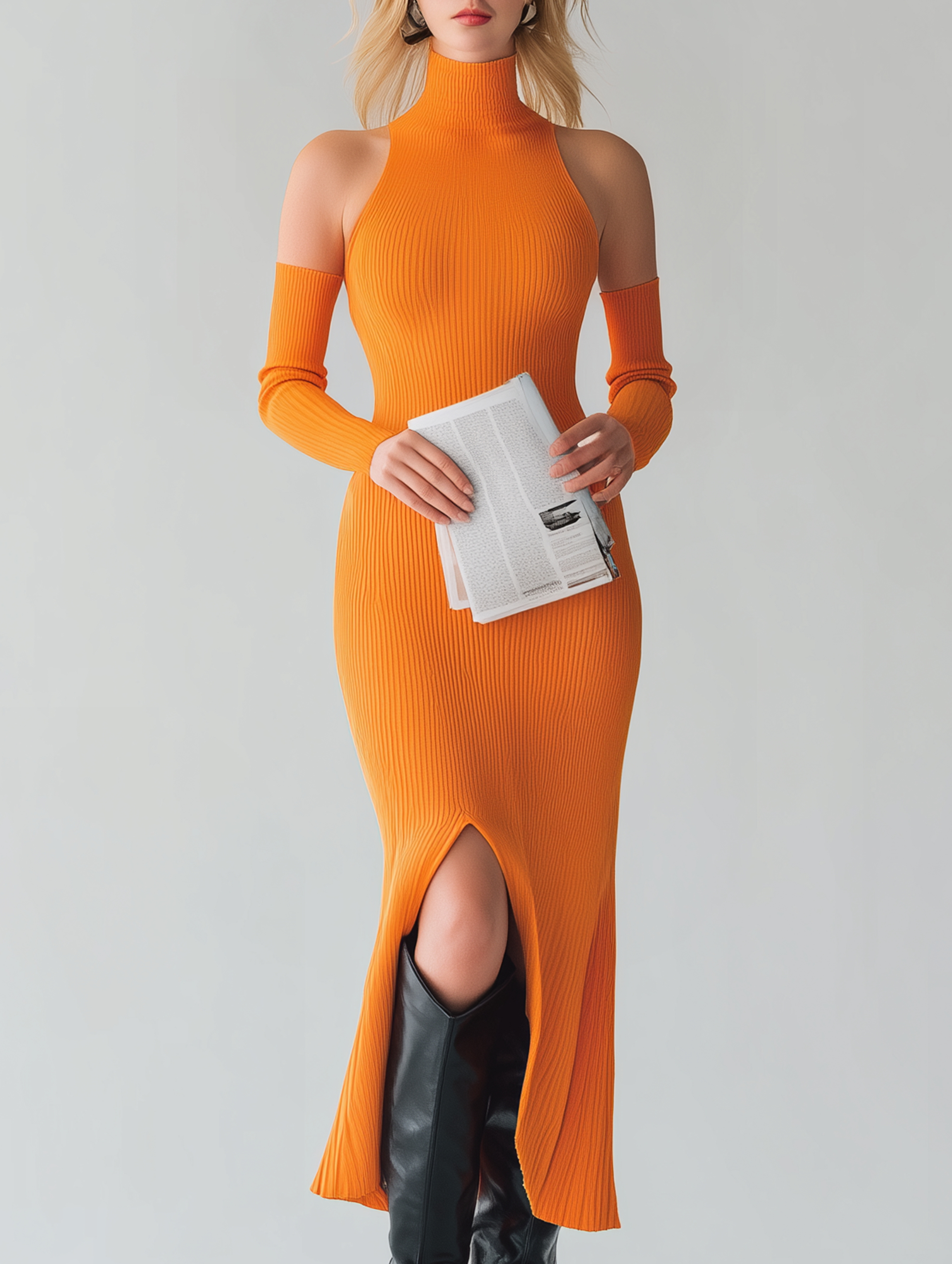 Oakly Fashion™ | Halter Neck Dress With Long Sleeves