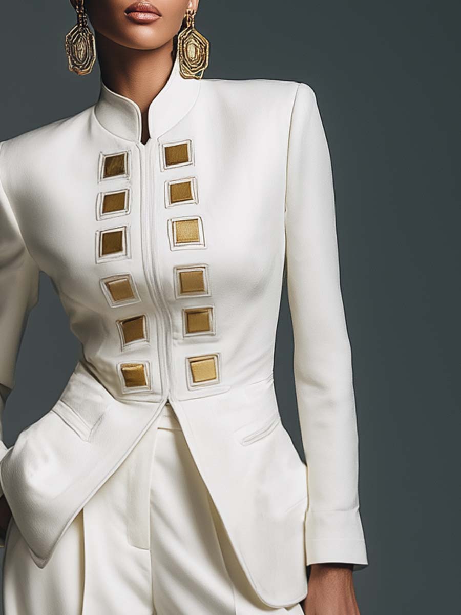 Oakly Fashion™ | Stand-up Collar Blazer
