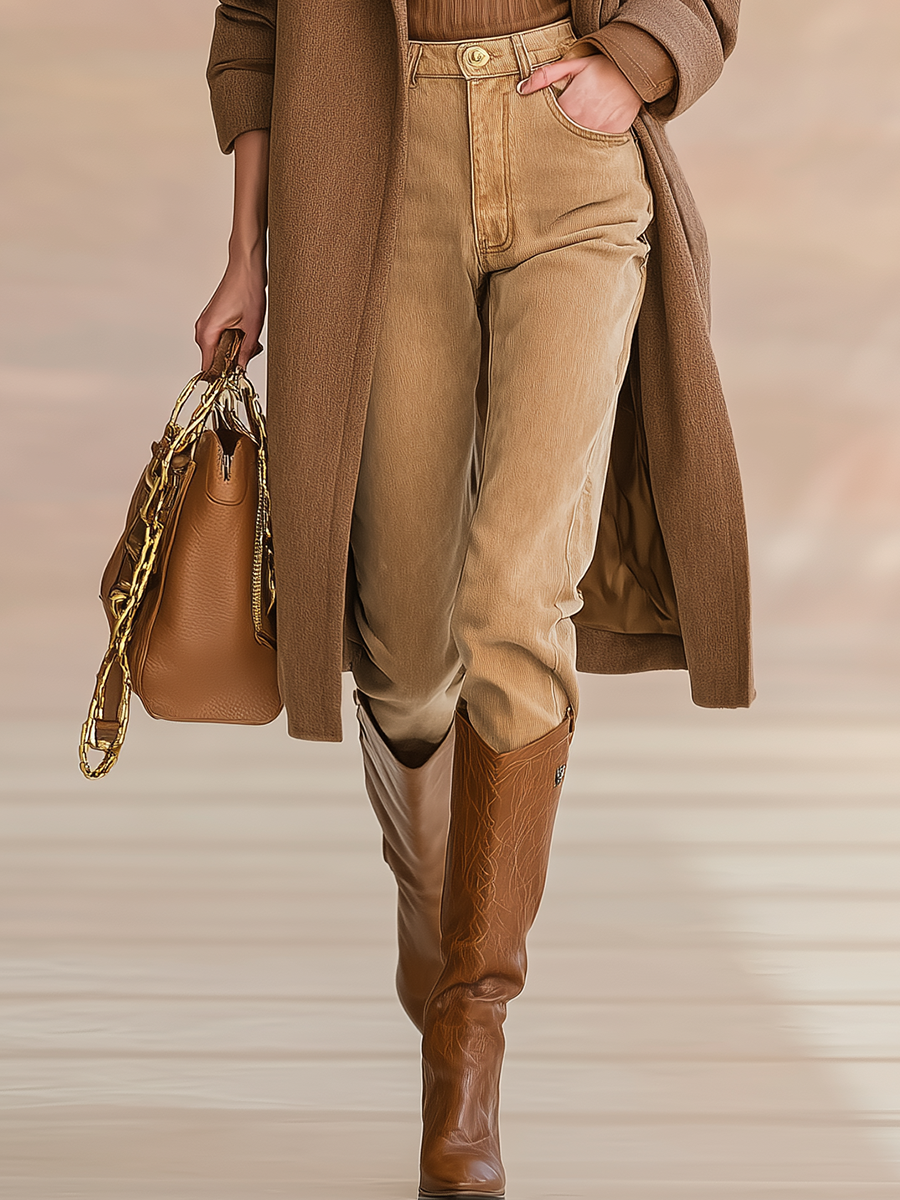 Retro Classic Mid-length Woolen Coat