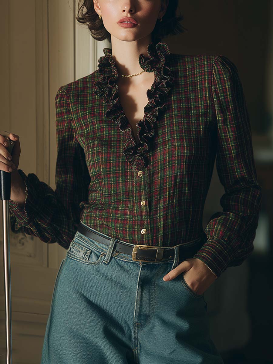 Oakly Fashion™ | Red And Green Checkered Shirt