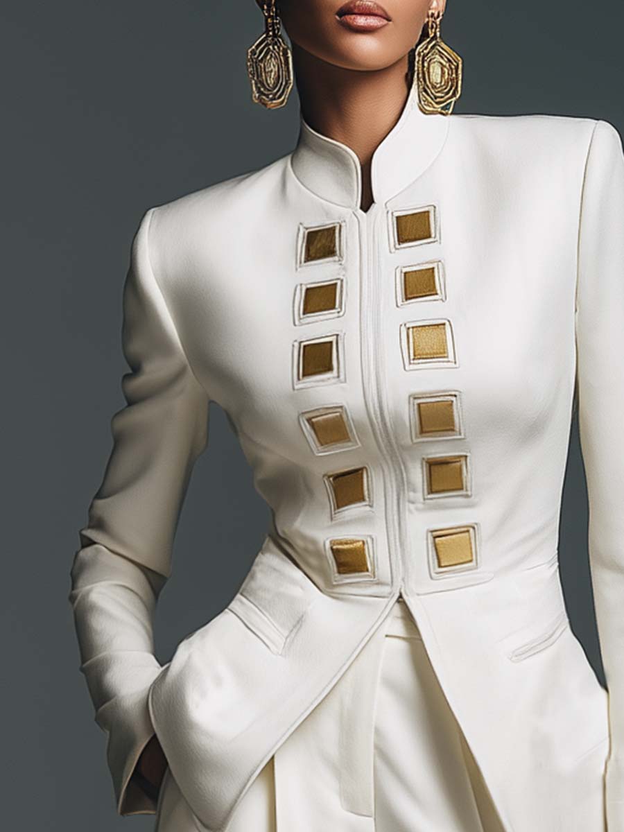 Oakly Fashion™ | Stand-up Collar Blazer