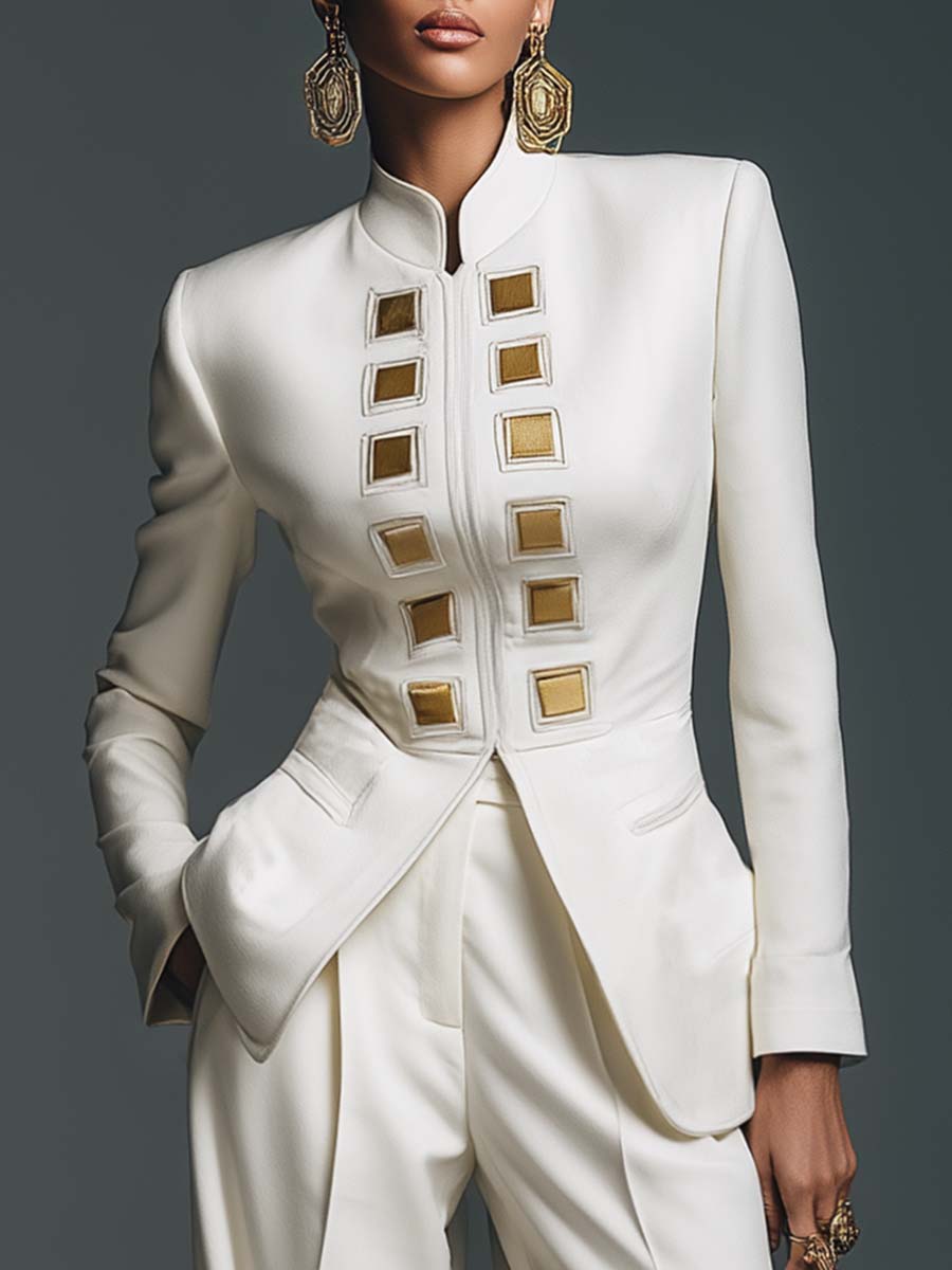 Oakly Fashion™ | Stand-up Collar Blazer