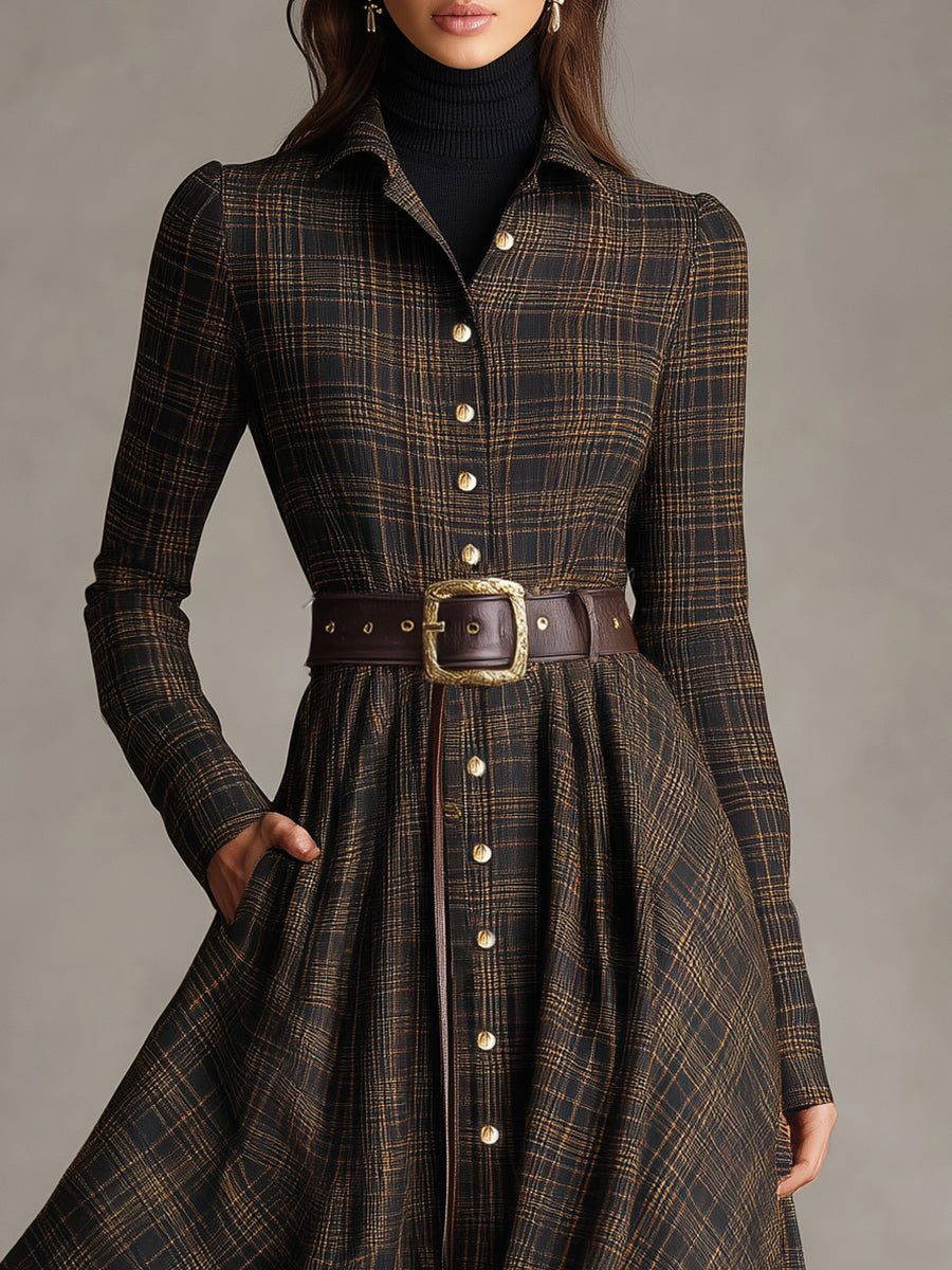 Oakly Fashion™ | Loose Plaid Maxi Dress