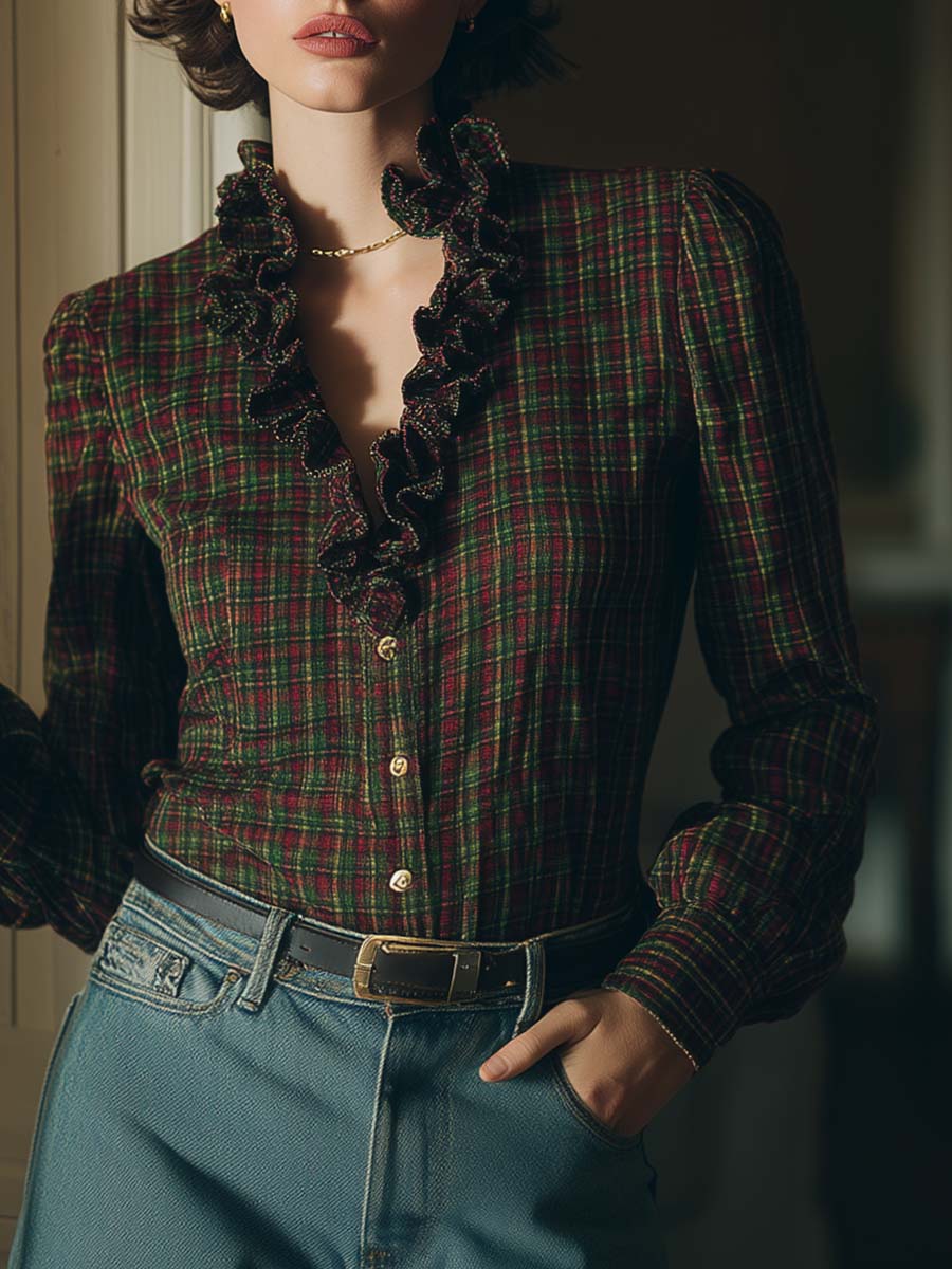 Oakly Fashion™ | Red And Green Checkered Shirt