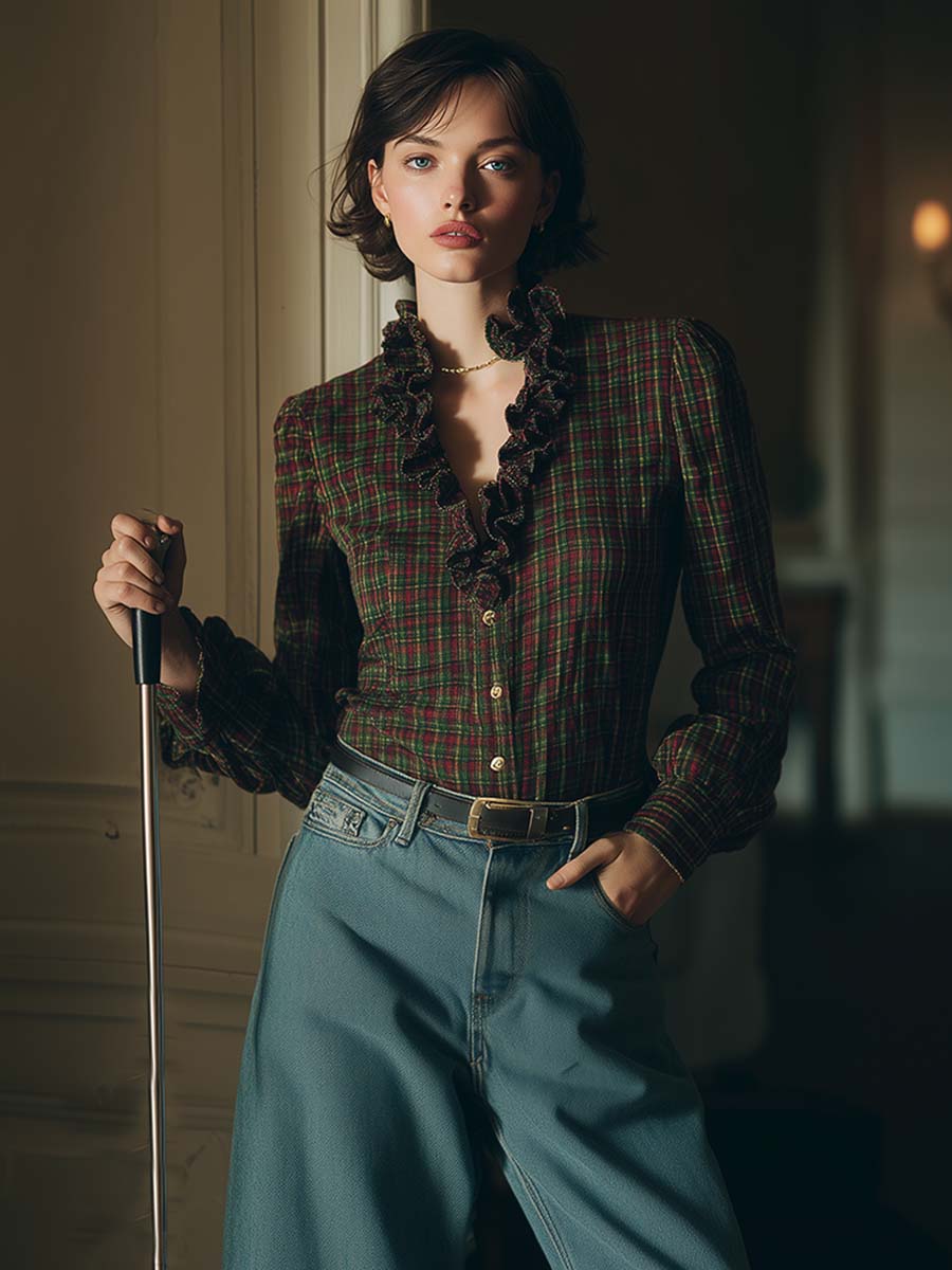 Oakly Fashion™ | Red And Green Checkered Shirt