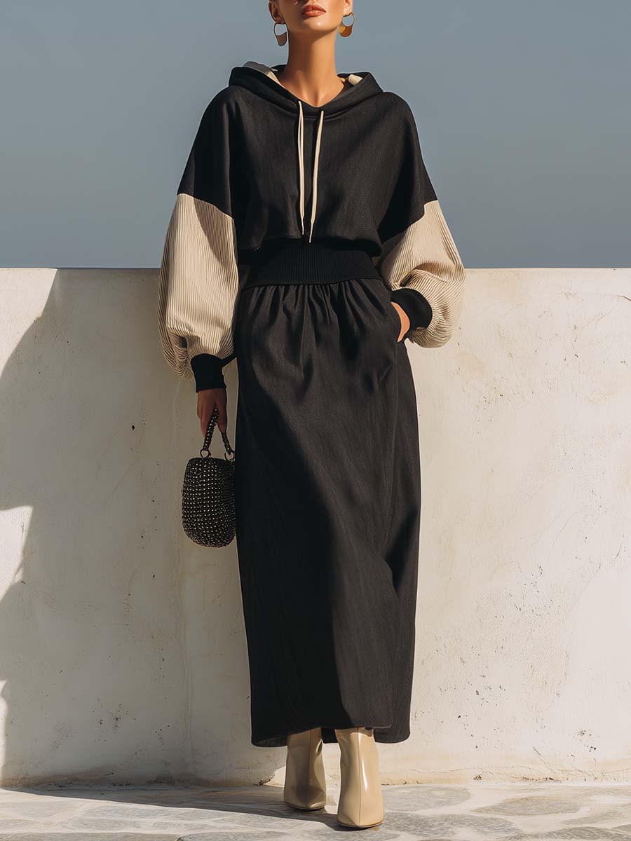 Oakly Fashion™ | Black Cotton Maxi Dress