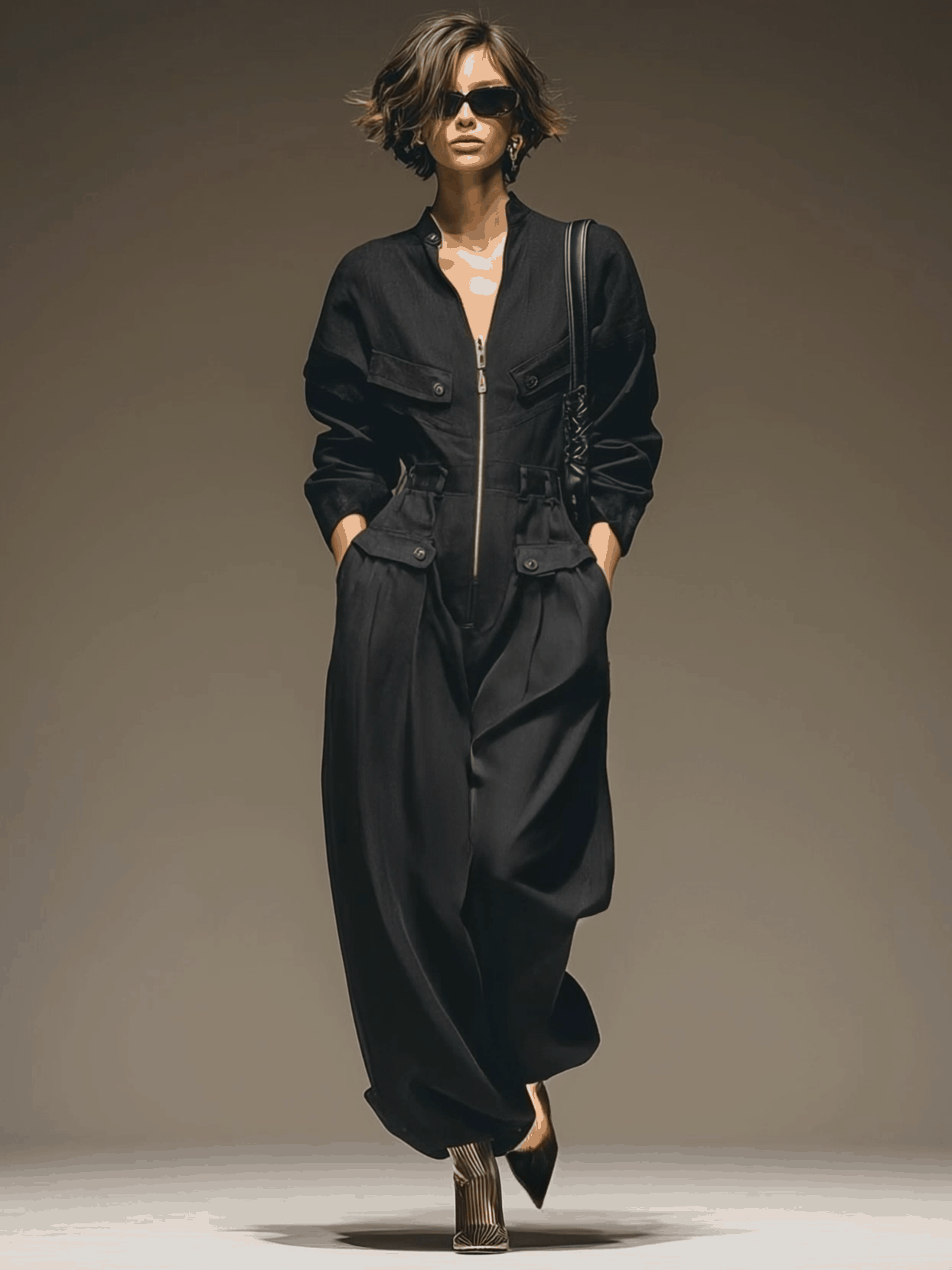 Oakly Fashion™ |  Black Loose Jumpsuit