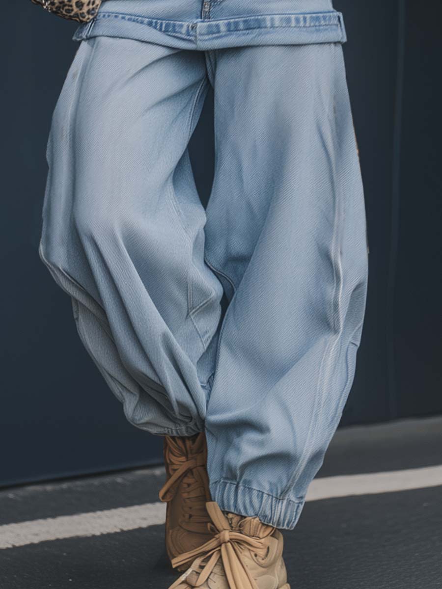 Oakly Fashion™ | Light Blue Denim Skirt Pants