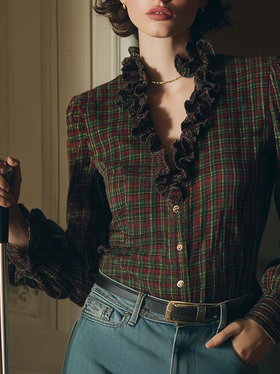 Oakly Fashion™ | Red And Green Checkered Shirt